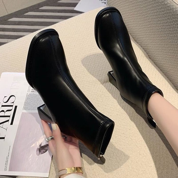 Fallwinter Chunky Heel Ankle Boots