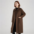 Stylish Double-Faced Wool Coat For Elegant Outerwear