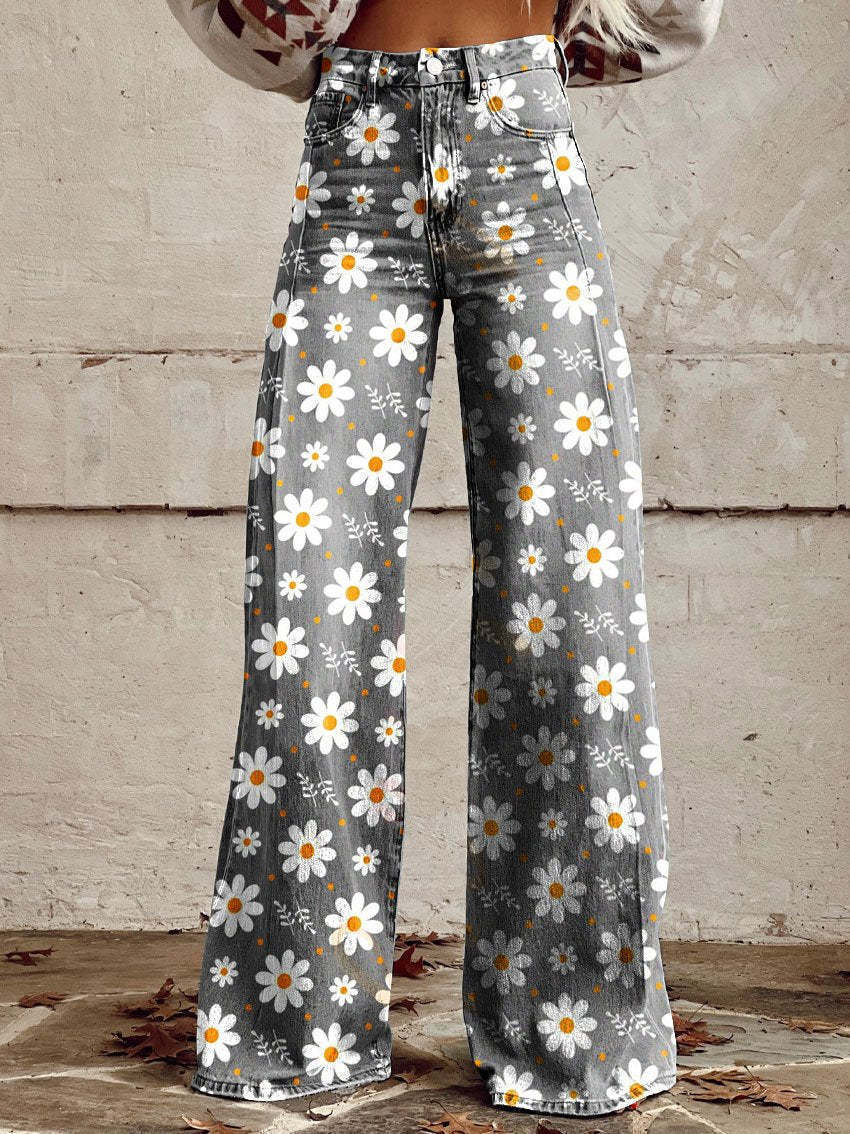 Hot Selling Plus Size Women's Casual Pants Thin Imitation Jeans
