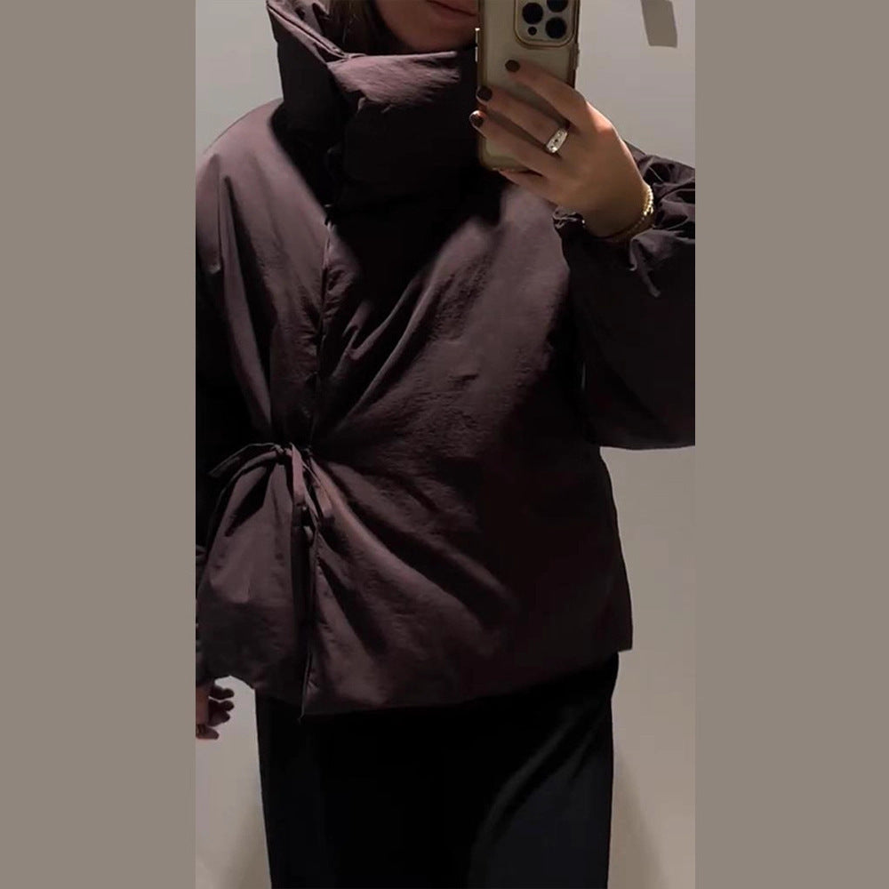 Fashion Autumn And Winter Hit Temperament Double-breasted Kimono Style