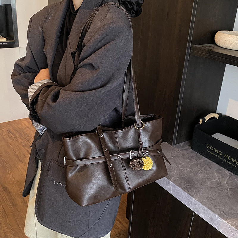 All-match One-shoulder Underarm Retro Commuter Tote