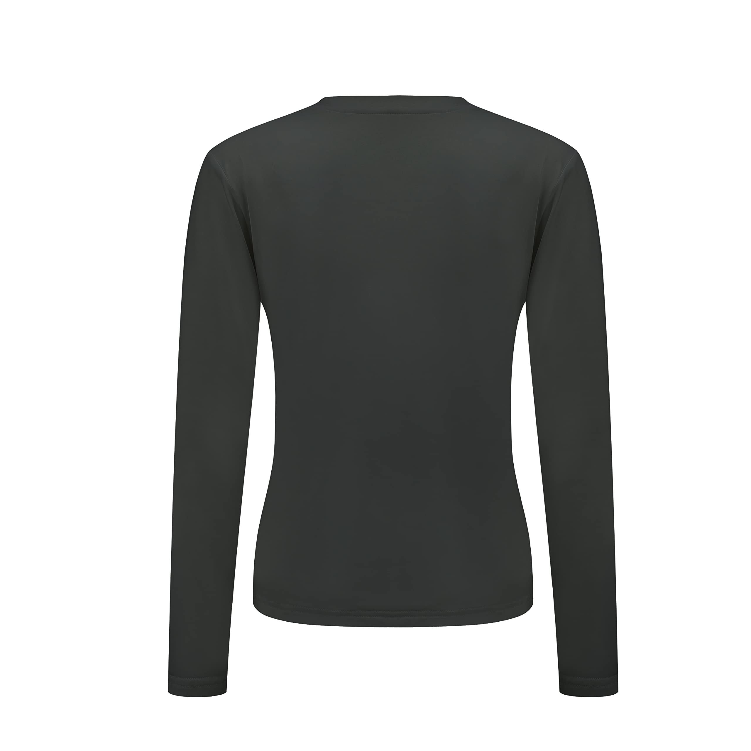 A Solid-colored Long-sleeved Top For Ladies