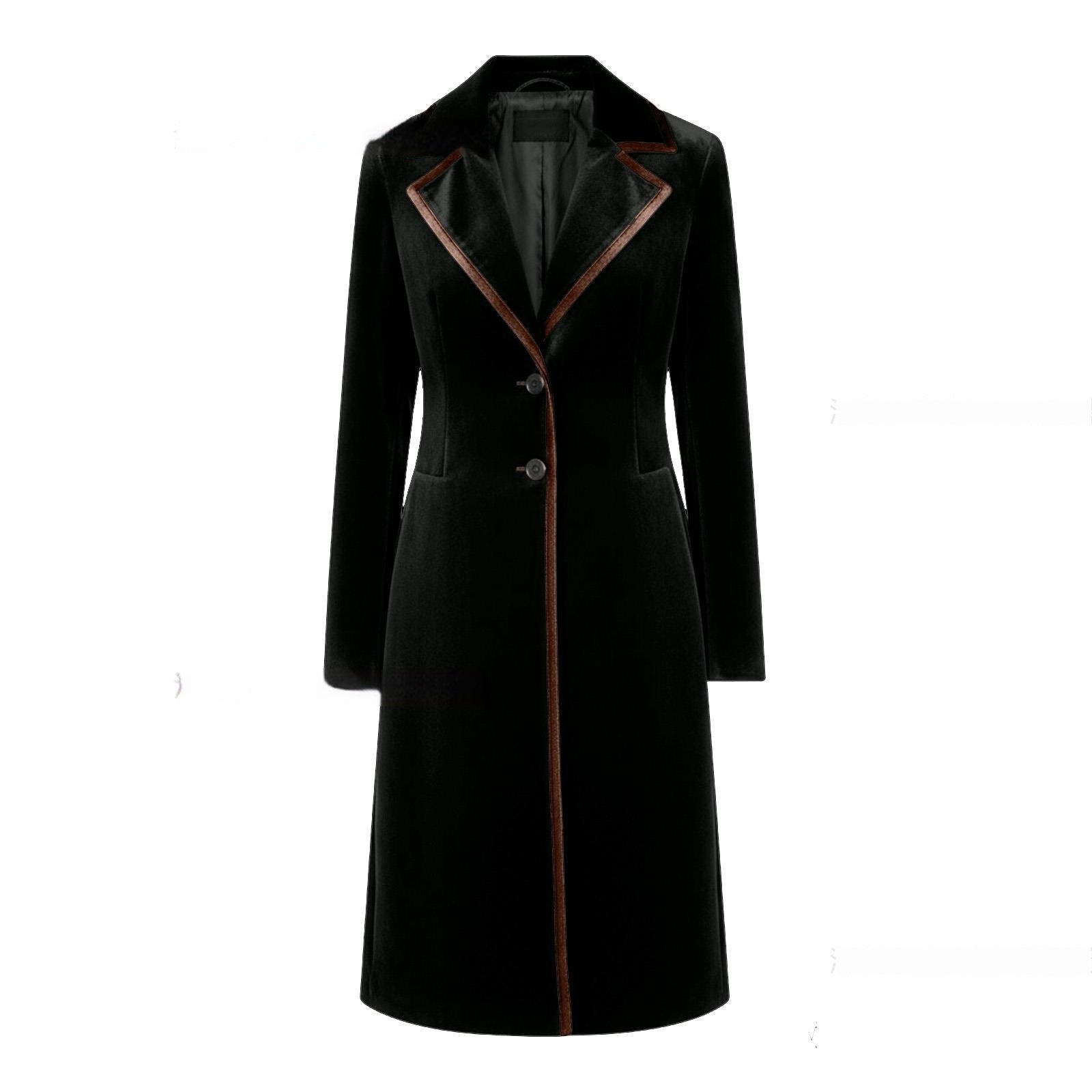 Stylish And Sophisticated Velvet Coat For Women