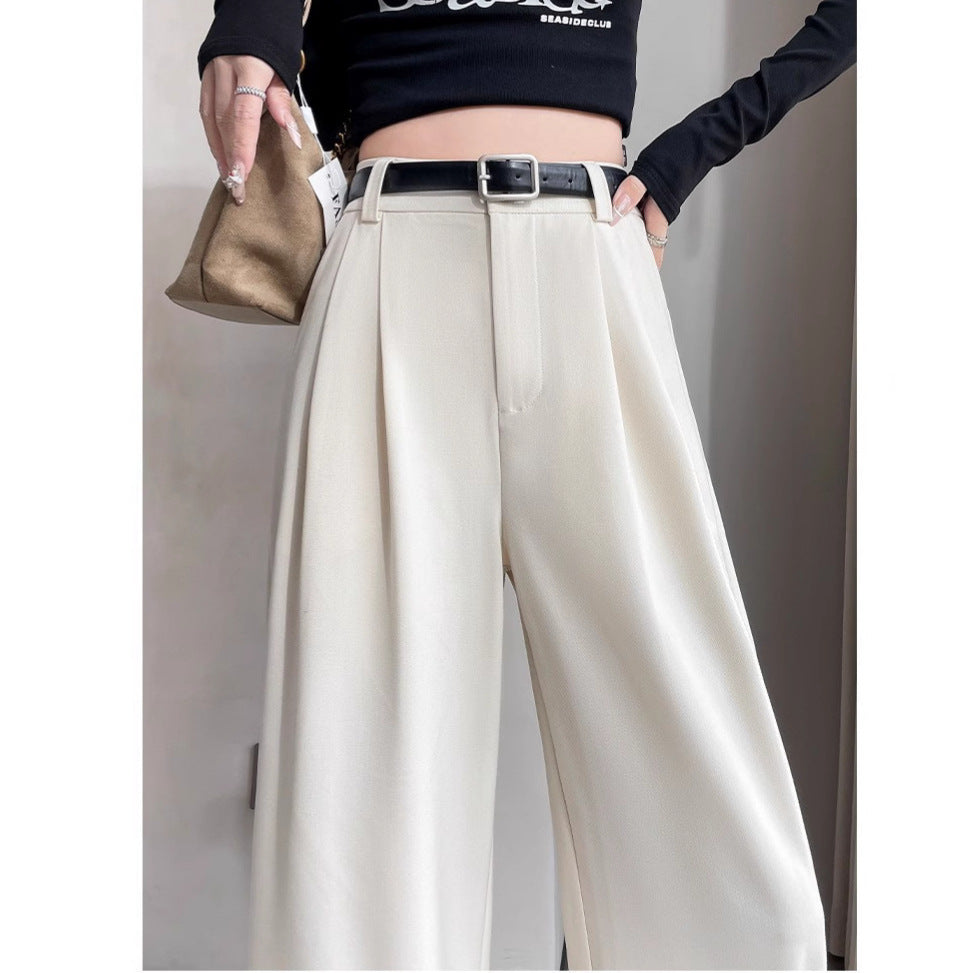 Spring Summer High-End Flowy Suit Pants