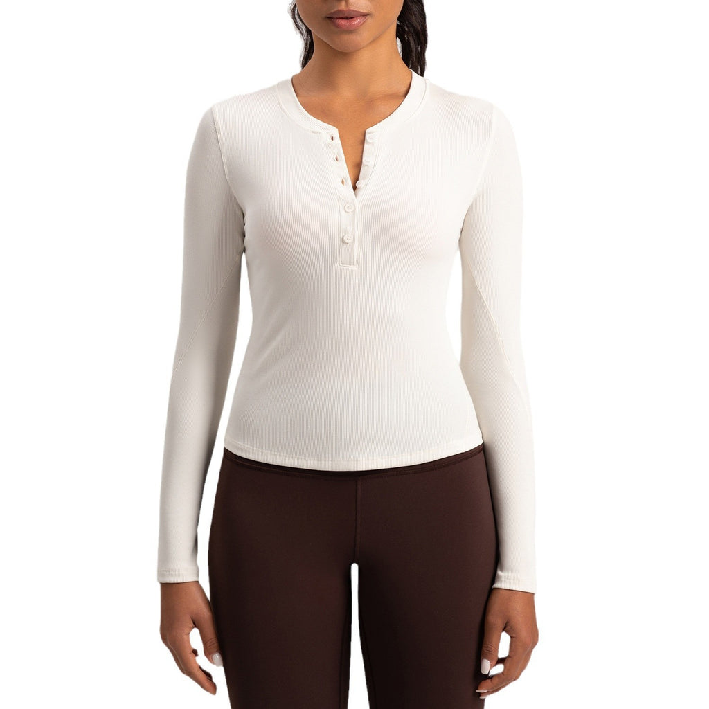 Sports Yoga Wear Running Fitness Long Sleeve Top