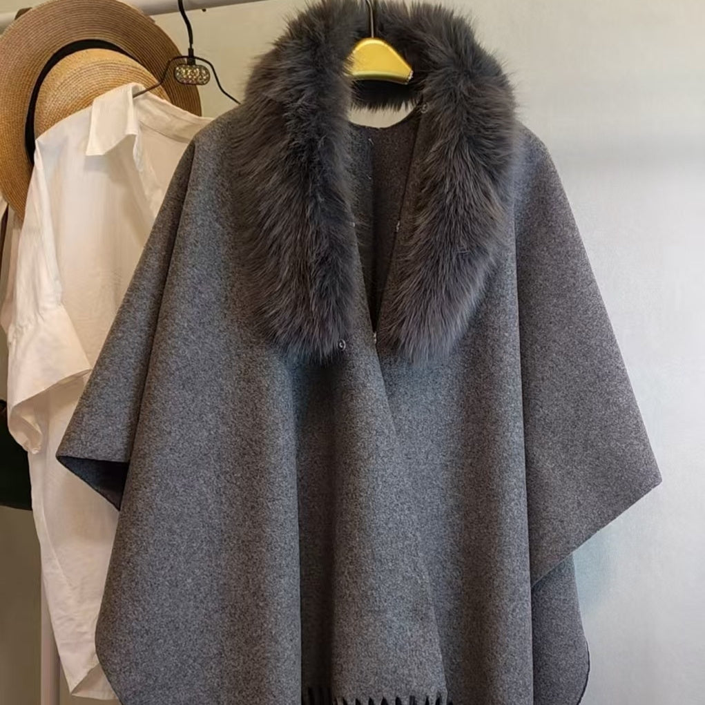 Womens Premium Cashmere Shawl In Solid Color For Extra Warmth