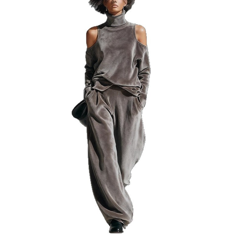 Womens Stylish Casual Long Sleeve Sports Suit