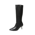 Pointed-toe Stiletto-heel PU Leather Over-the-knee Boots