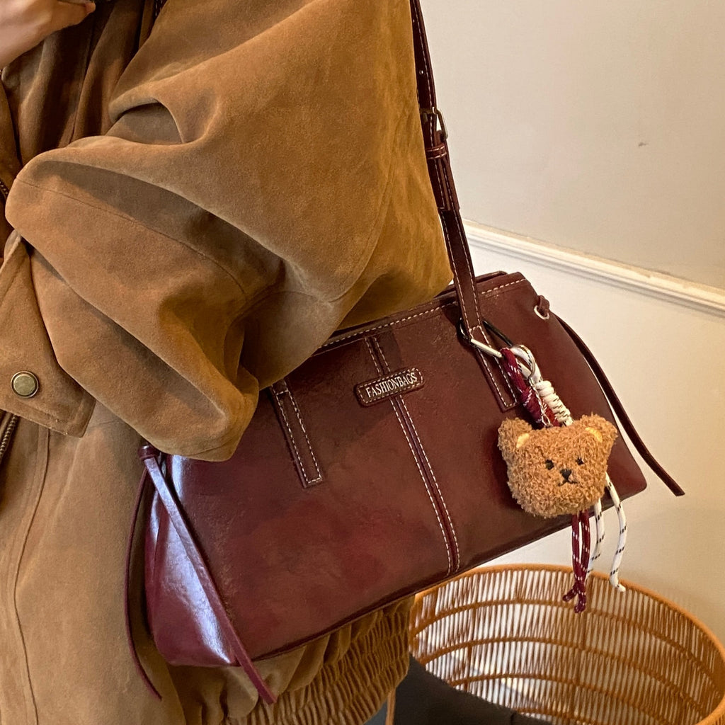 Fashionable Retro Minimalist Womens Shoulder Bag