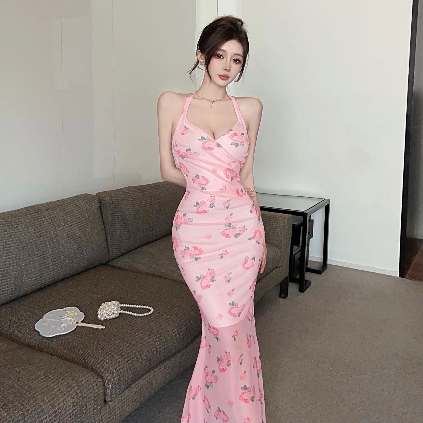 Summer Japanese And Korean Style Romantic Suspender Dress