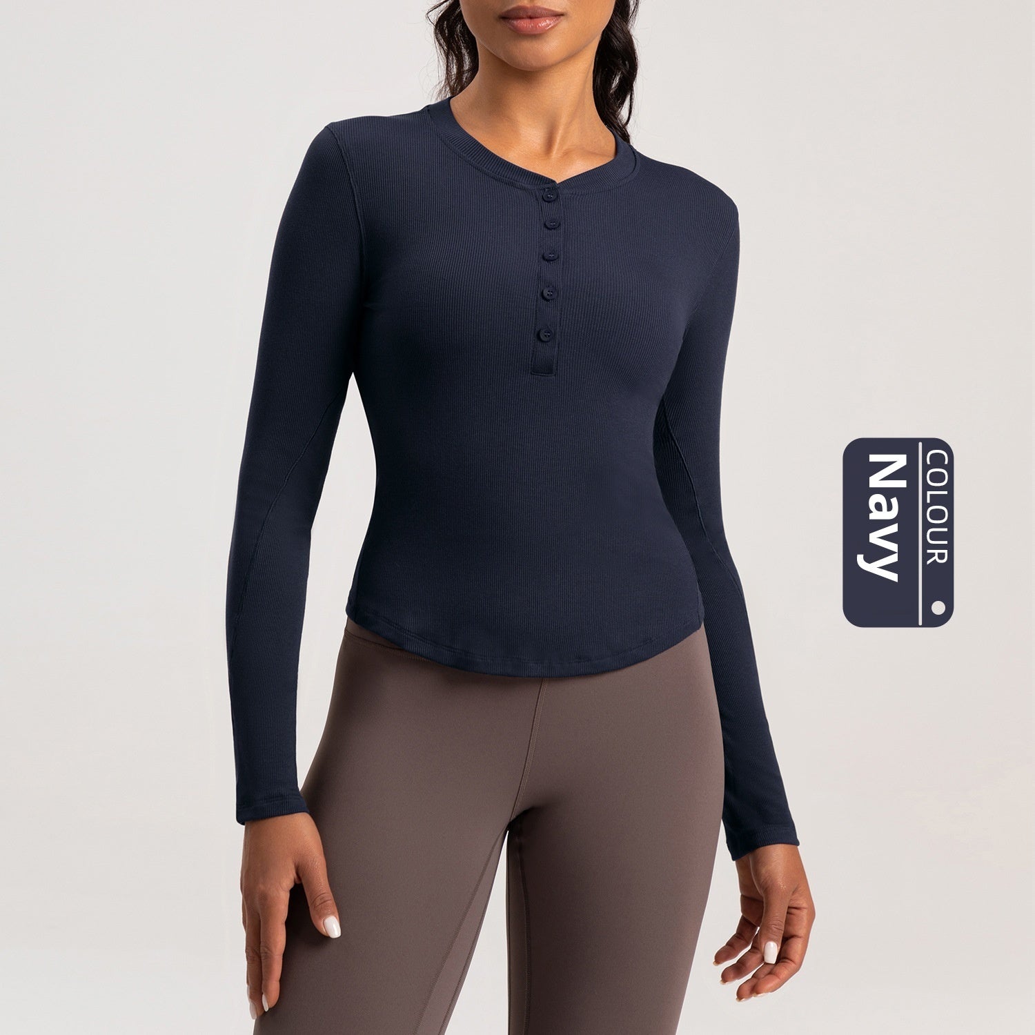 Sports Yoga Wear Running Fitness Long Sleeve Top