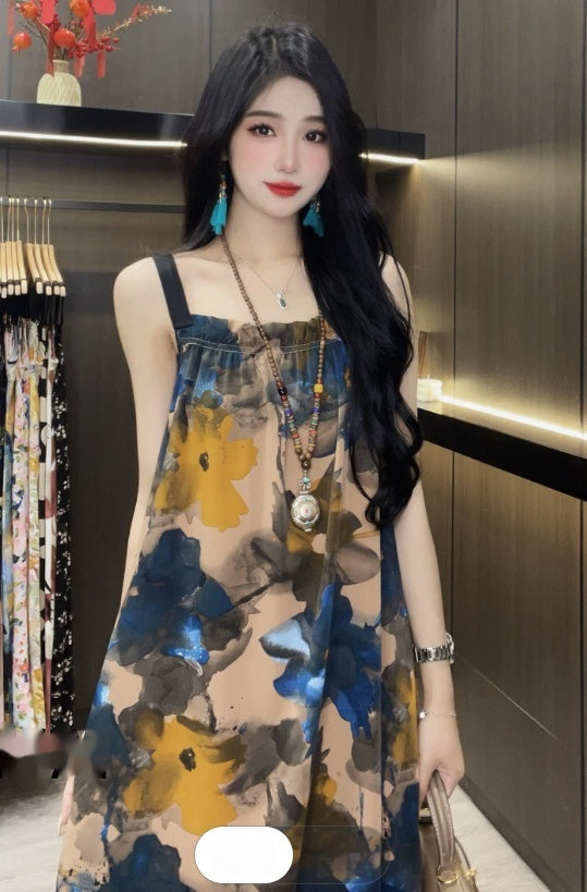 Ladies' Polyester Printed Dress