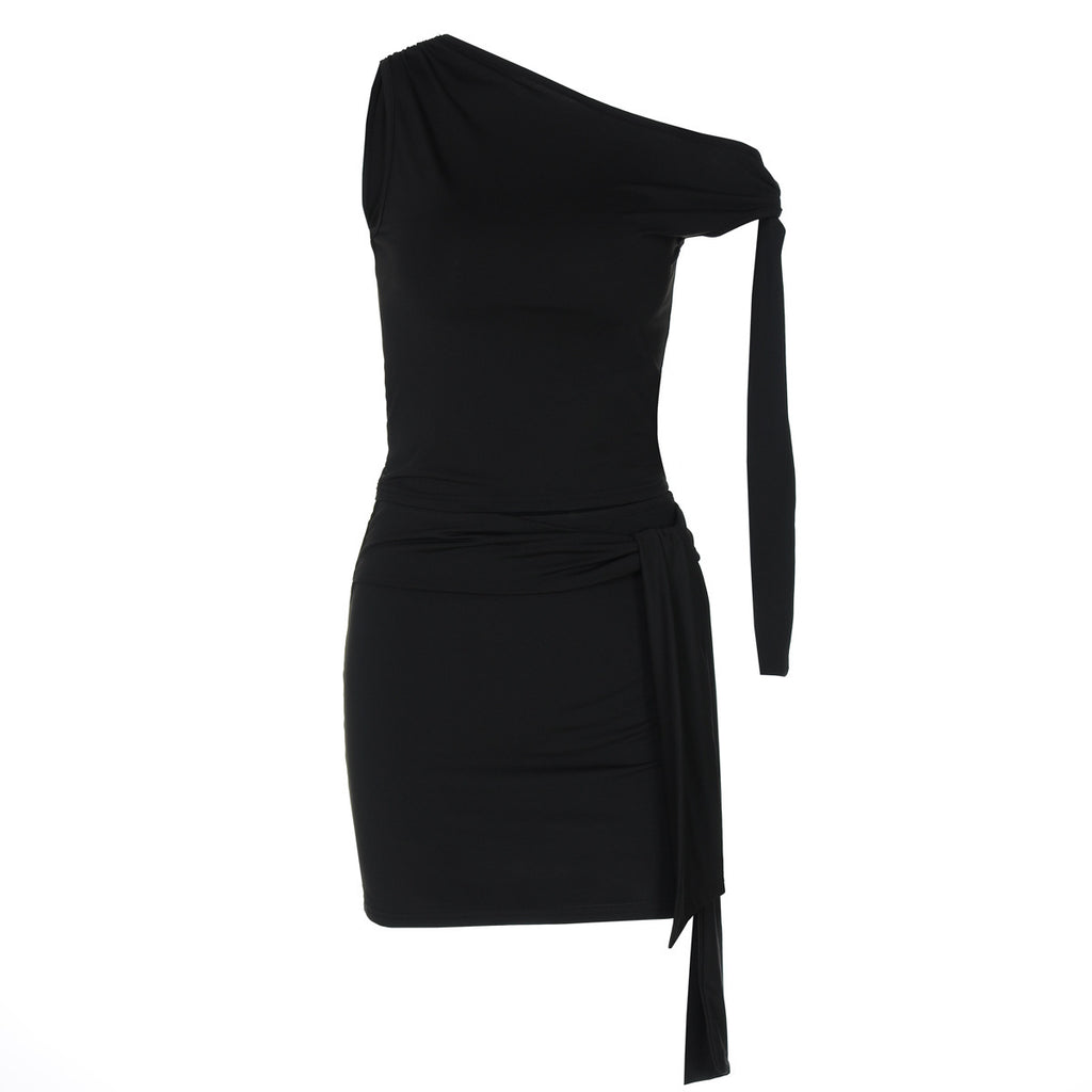 Women's Fashion Diagonal Collar Lace Up Slim Fit Suit