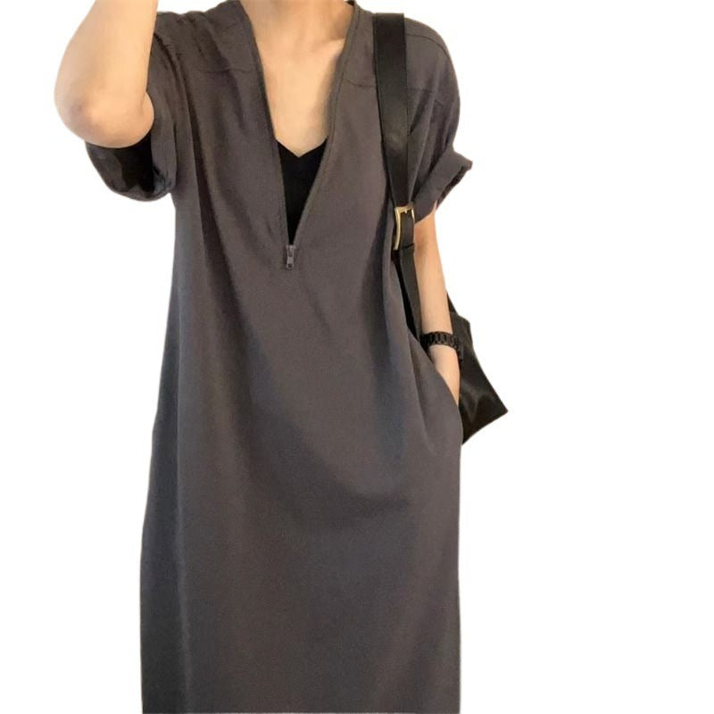 Retro Hepburn Style Premium Zipper Dress