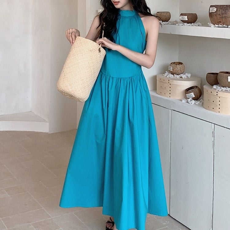 French Style Halterneck Dress