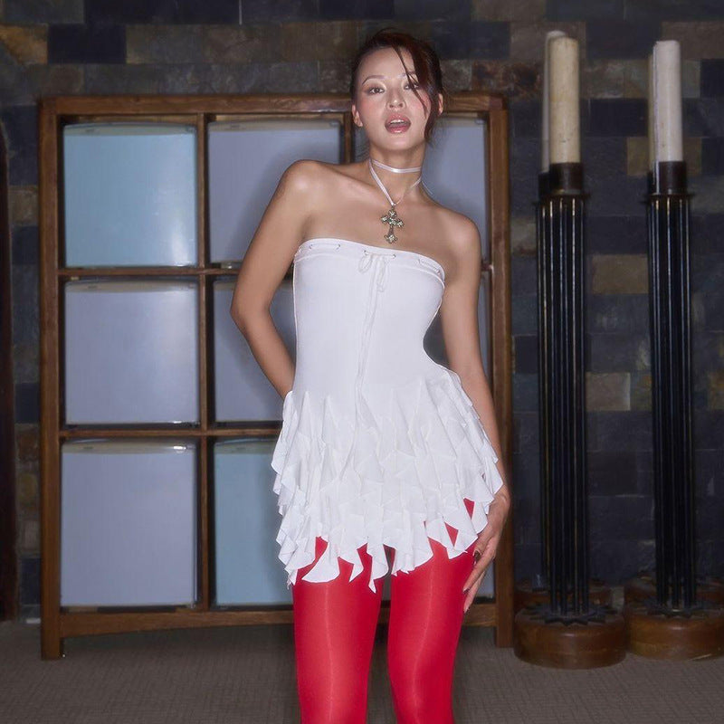 European And American Ins Style Hot Girl Tight Design Tassel Tube Top Sexy Vest
