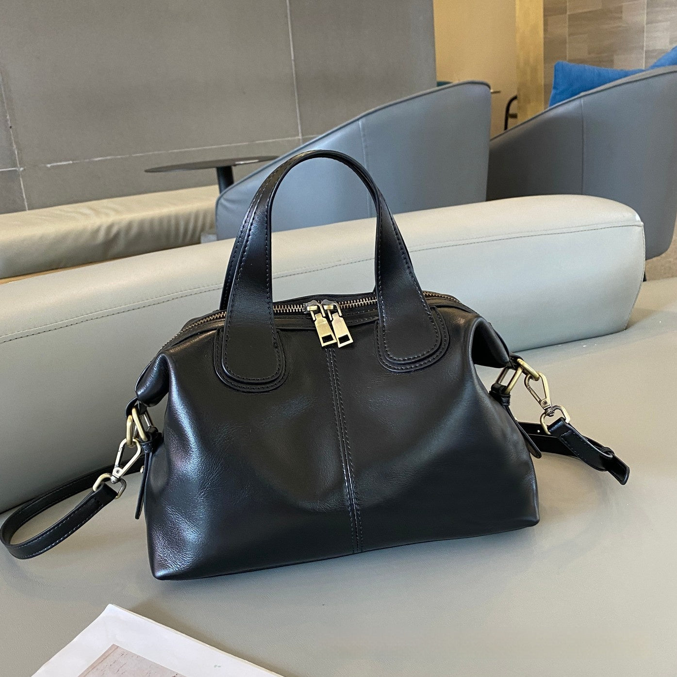 Gradient Color Storage Handbag Advanced Vintage