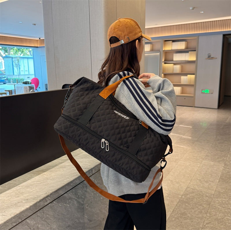 High-Capacity Sports Fitness Carry-On Duffel Bag For Short Trips