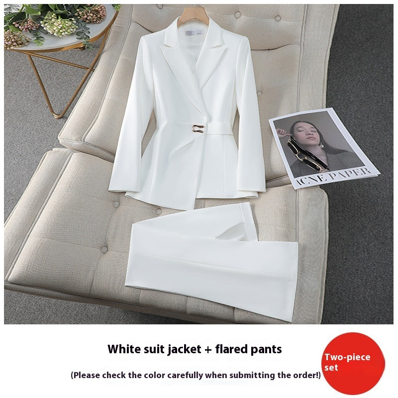 Double Breasted Slim Fit Women's Professional Custom Suit Trousers