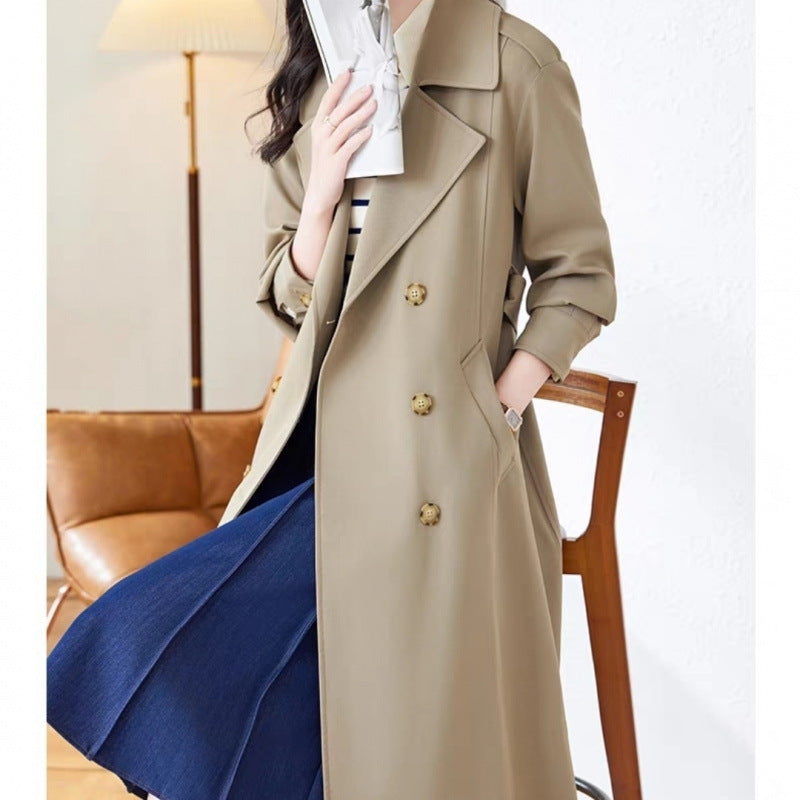 New Autumn Mid-Length Trench Coat For Women