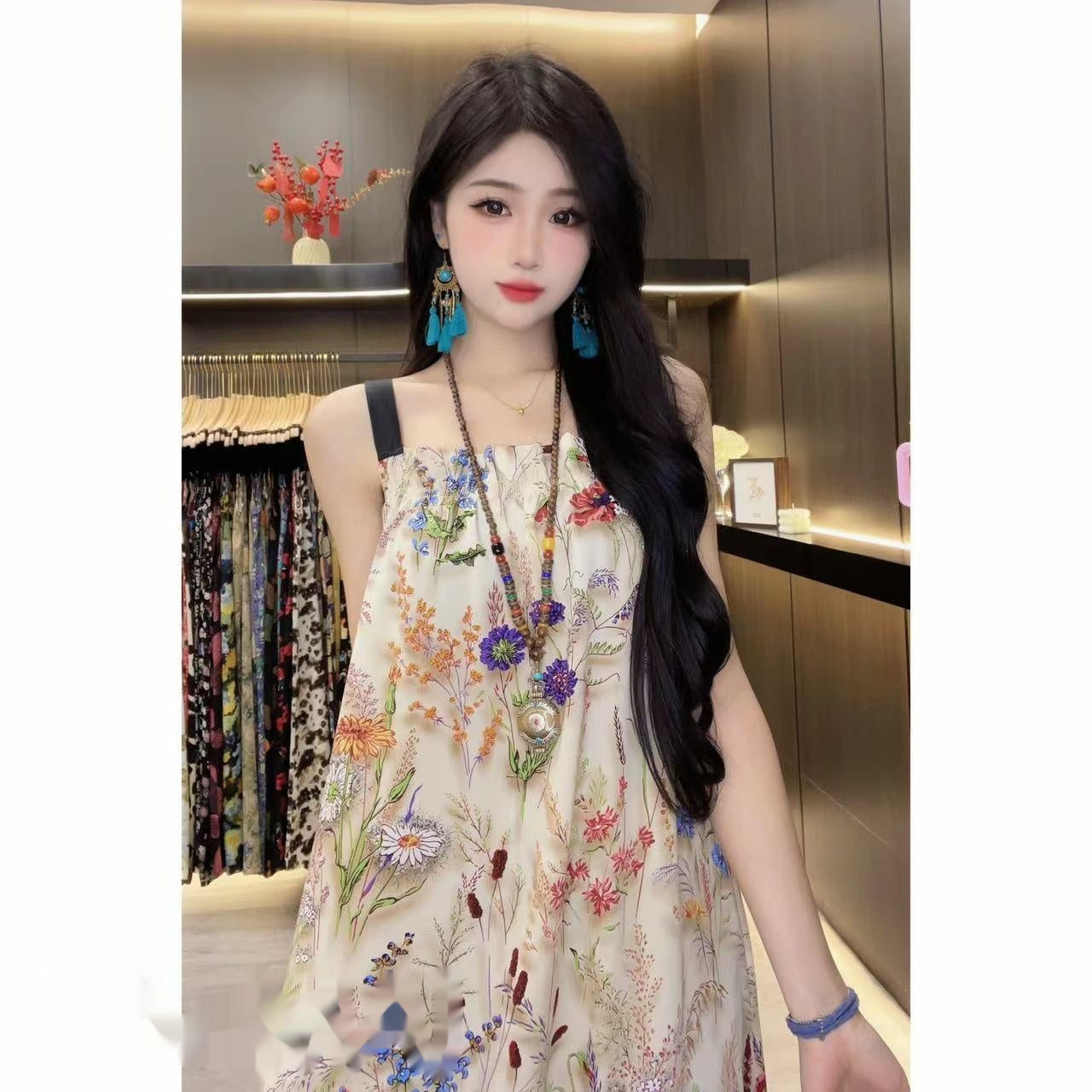 Ladies' Polyester Printed Dress