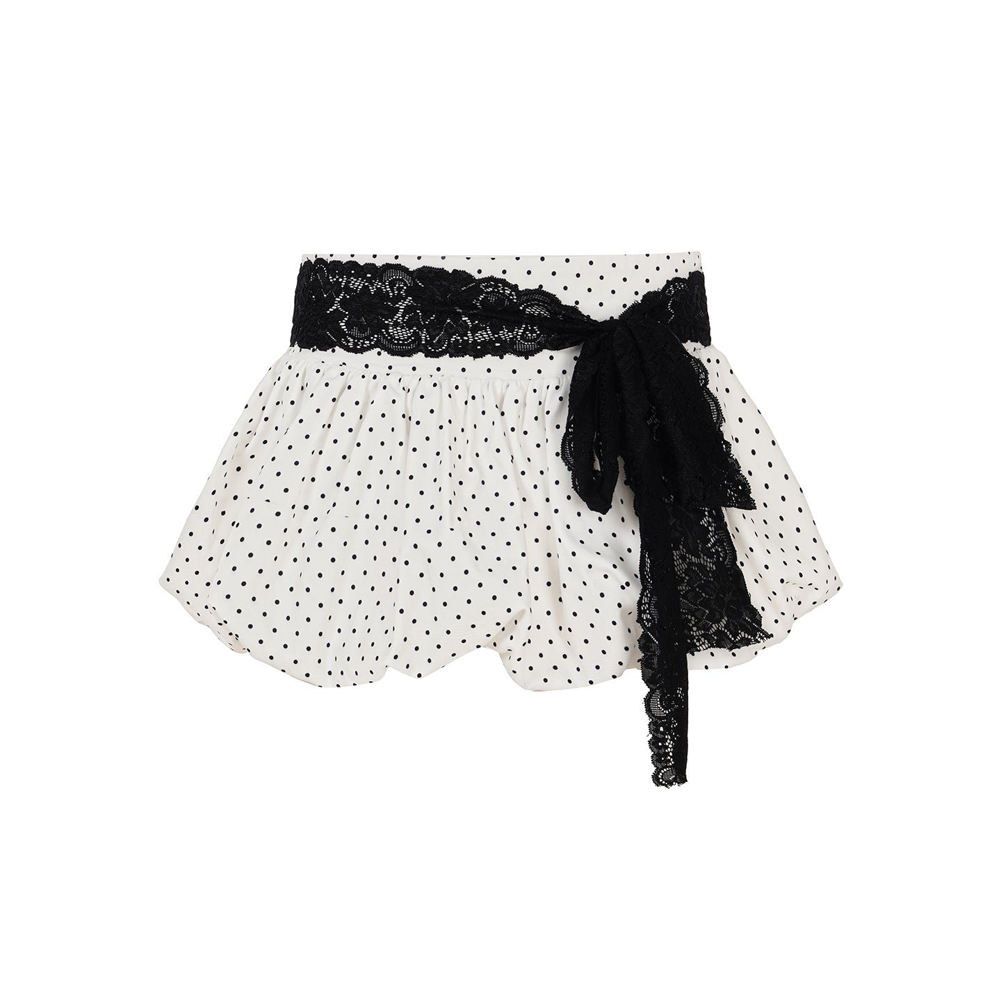 Women's Clothing Polka Dot Lace Series Hot Girls All-match A- Line Skirt