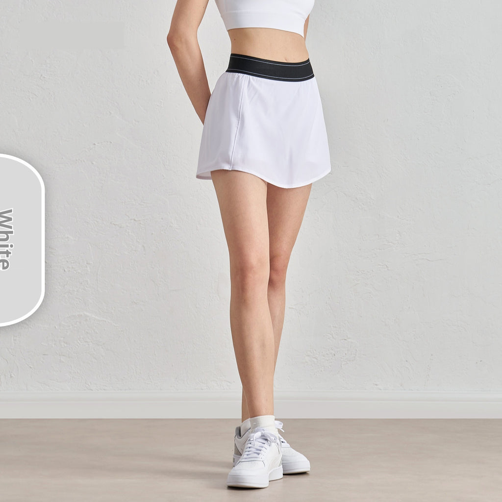 Cool And Refreshing Sense Sun Protection Yoga Comfort And Casual Lining Compression Pants Design Tennis Skirt Female