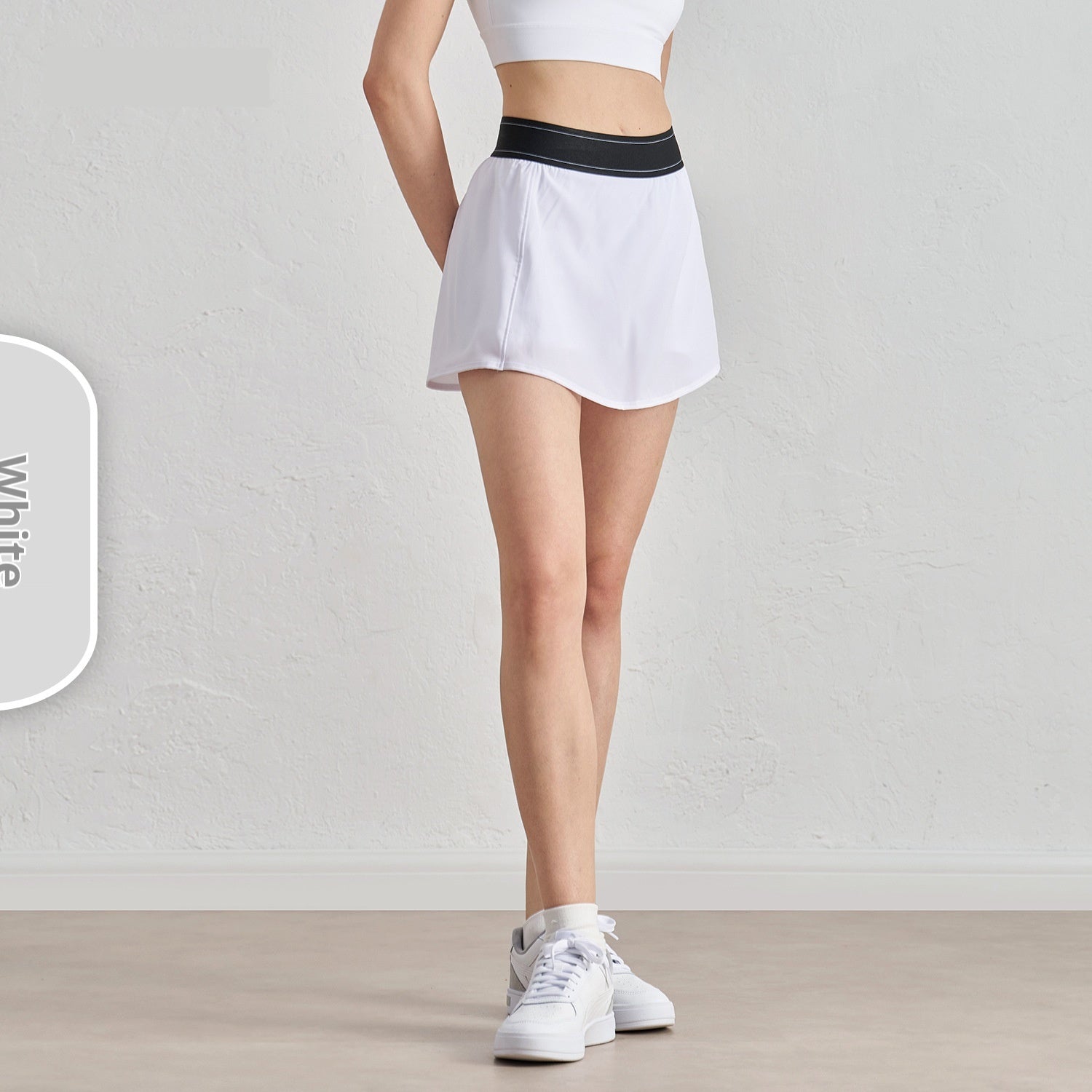 Cool And Refreshing Sense Sun Protection Yoga Comfort And Casual Lining Compression Pants Design Tennis Skirt Female