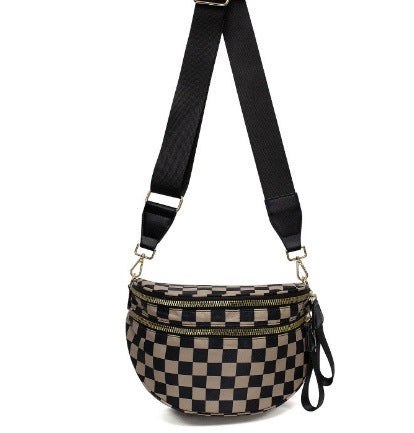 Womens Stylish Versatile High Capacity Oxford Cloth Crossbody Bag