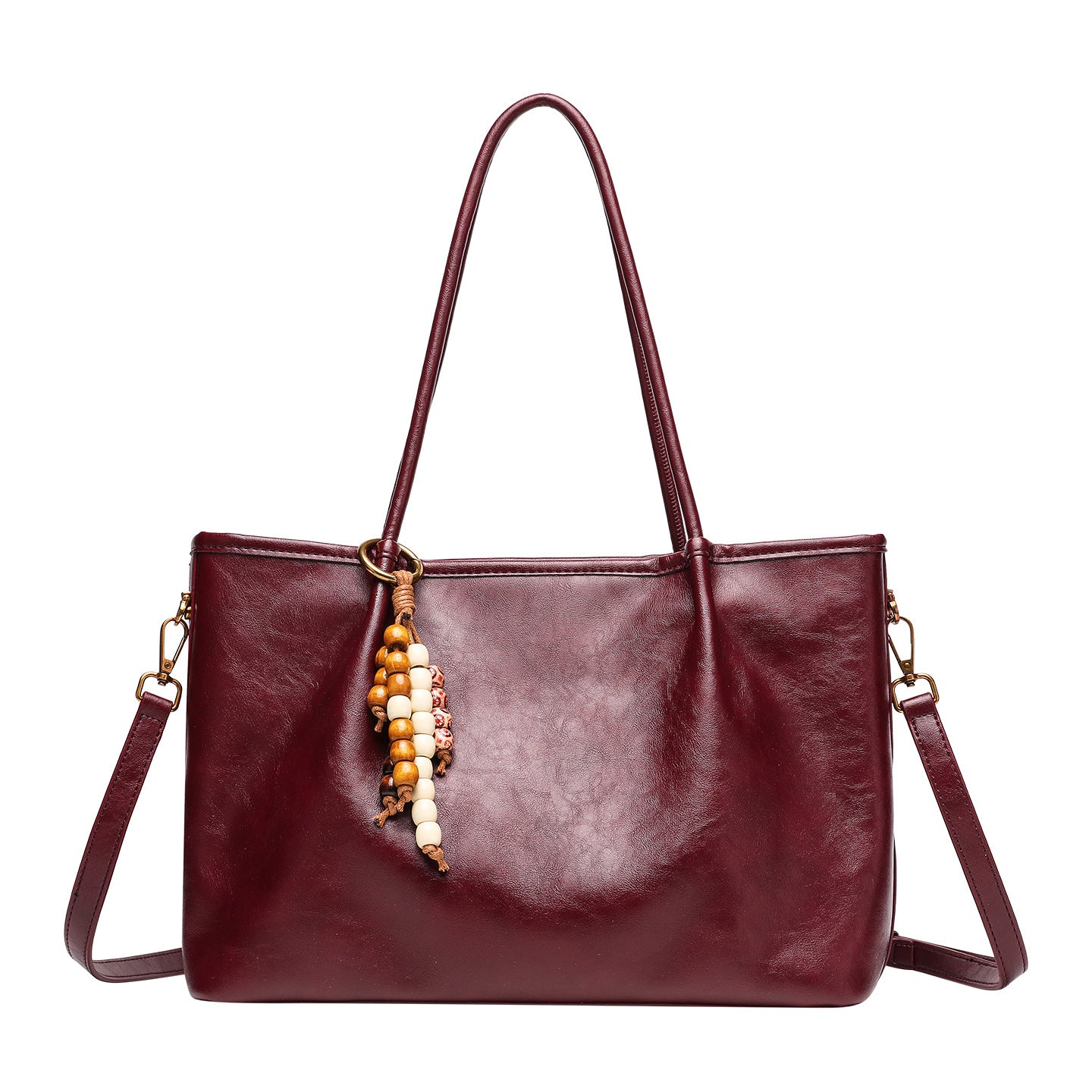 Solid-color Niche Underarm Pleated Fashion Tote Bag