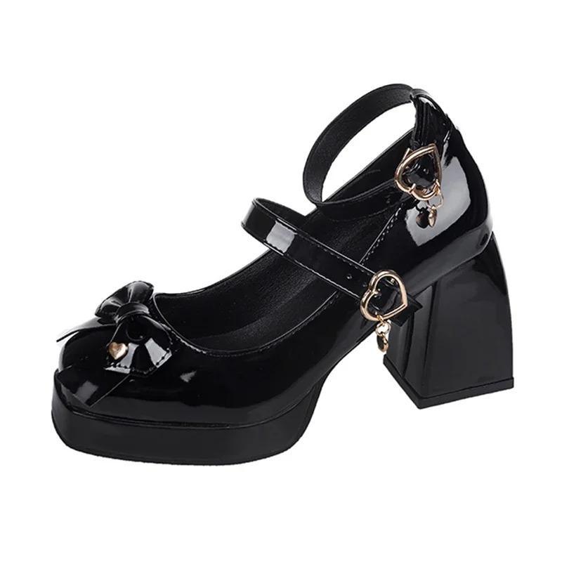 New Versatile 9cm Mary Jane Heels With A Bow
