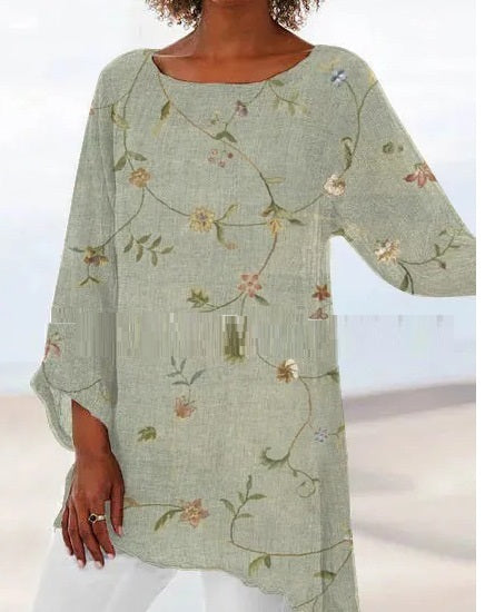 Fashion Casual Women's New Printed Shuya Temperament Commute Dress