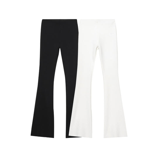 Women's High Waist Stretch Simple And Comfortable Flared Pants