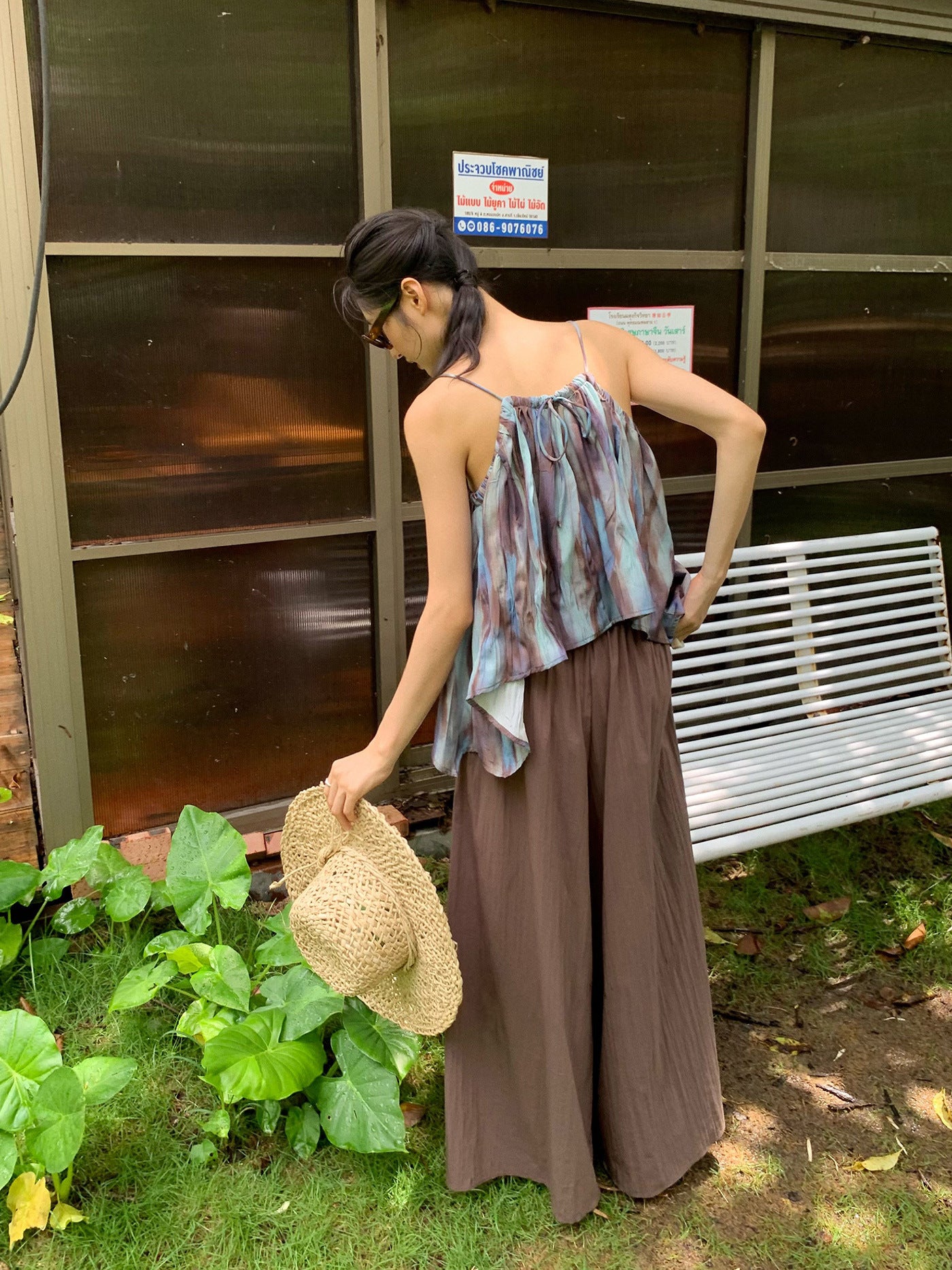 Women's Summer Thin Pleated Draping Casual Wide-leg Pants