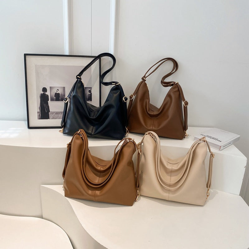 PU-textured Vintage Shoulder Bag For Women Niche Design With A Premium, High-end Vibe