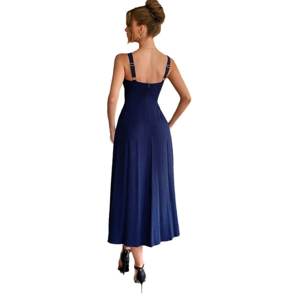 European And American Leisure Vacation Style Seaside Atmosphere Sling Dress