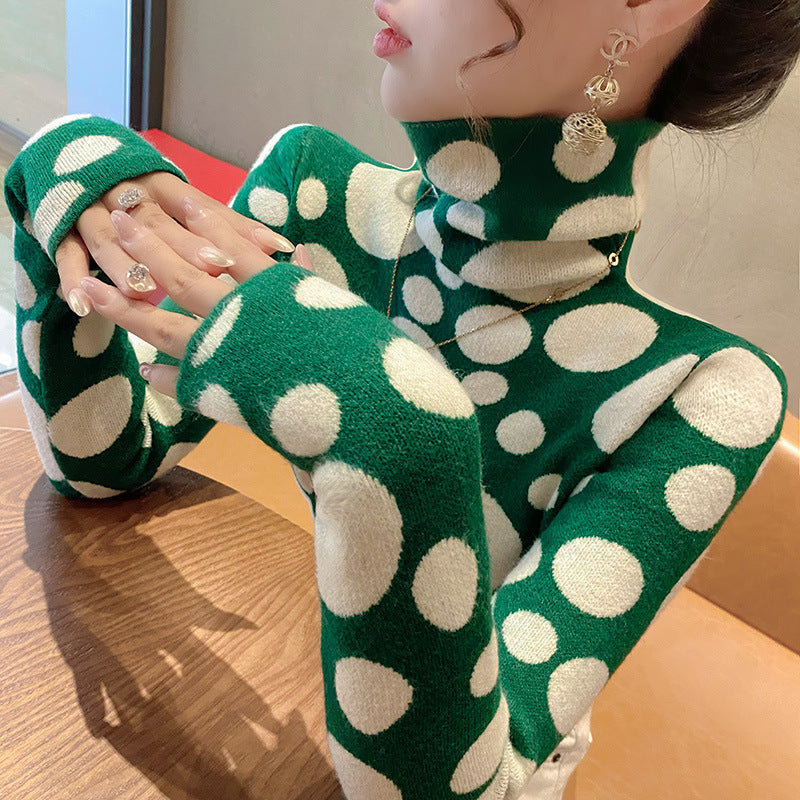 Womens Stylish Turtleneck Sweater Base Layer