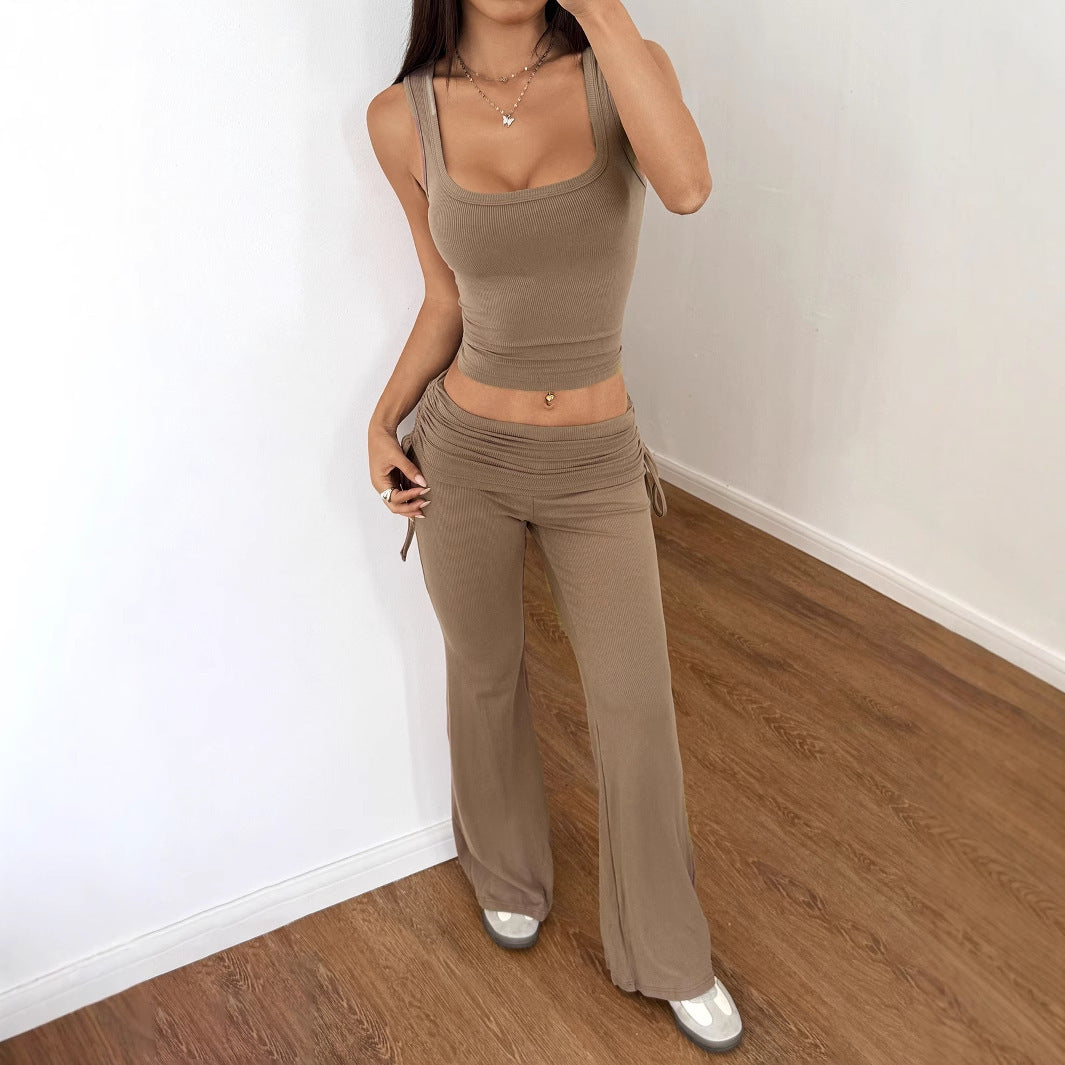 Y2g Sports Style Solid Color Women's Trousers Suit Women's Clothing
