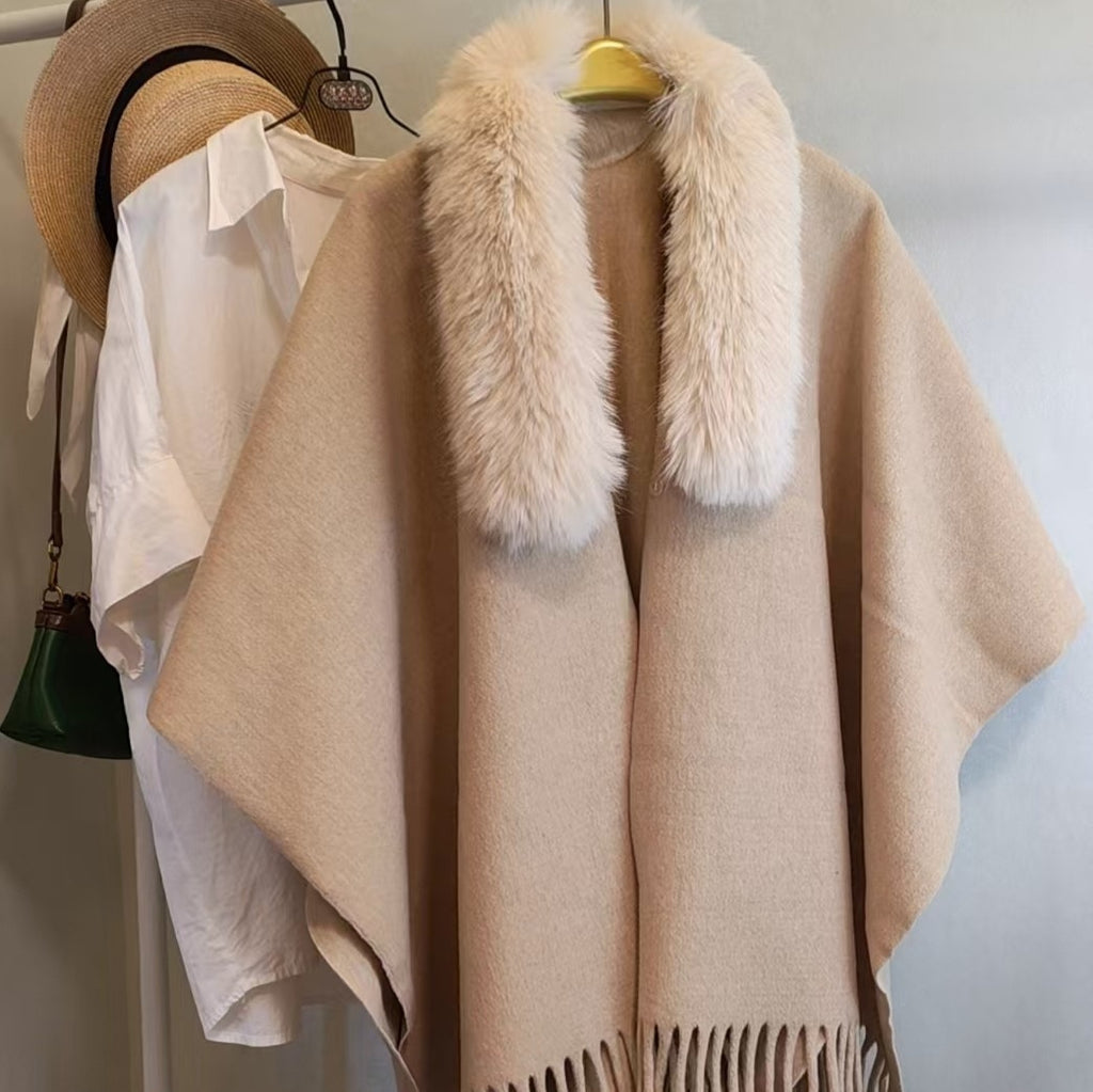 Womens Premium Cashmere Shawl In Solid Color For Extra Warmth