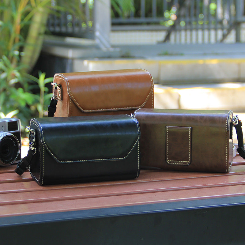For Camera Bag Film Leather Case
