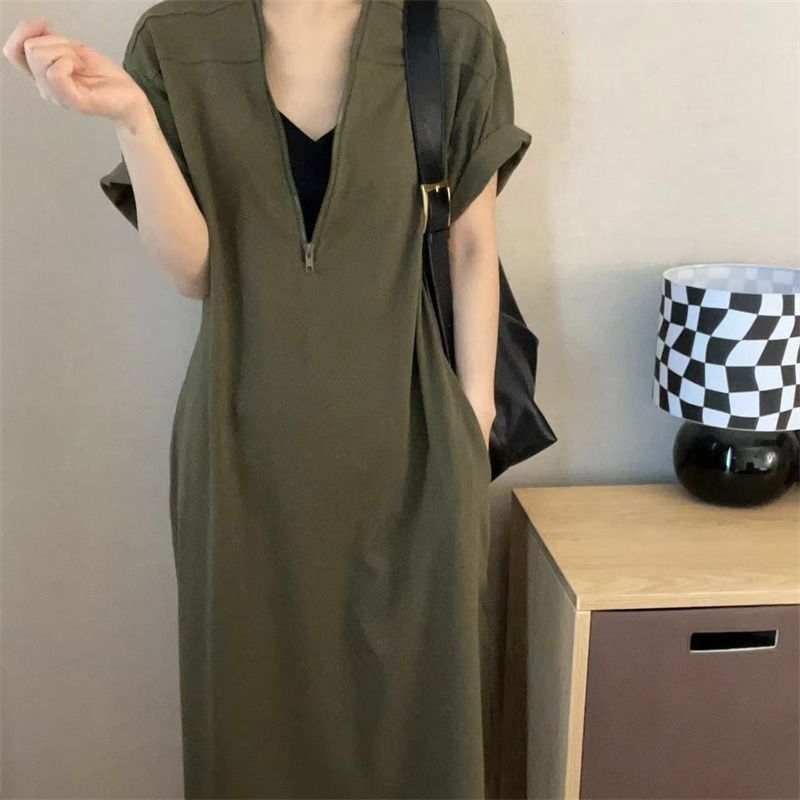 Retro Hepburn Style Premium Zipper Dress