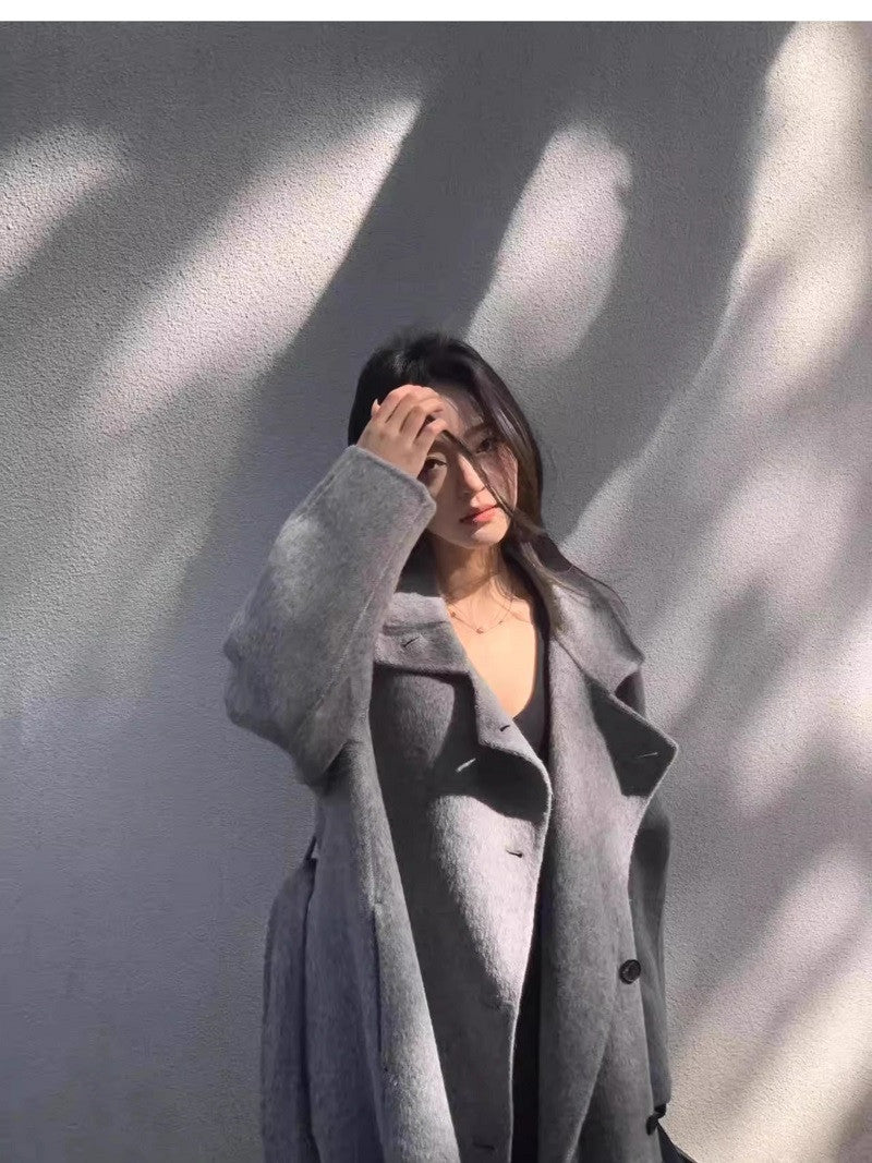 Fashionable Double-sided Cashmere Coat For Women