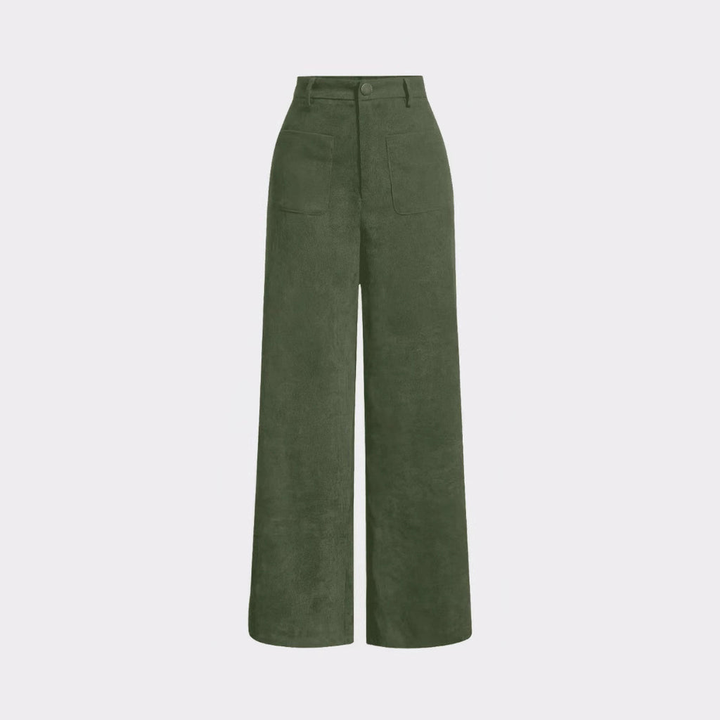 Tall Loose All-matching Corduroy Retro Straight-leg Trousers