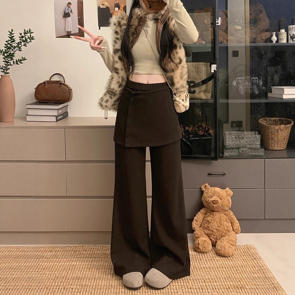 Korean-style Women's New Chic Versatile Loose Straight Pants