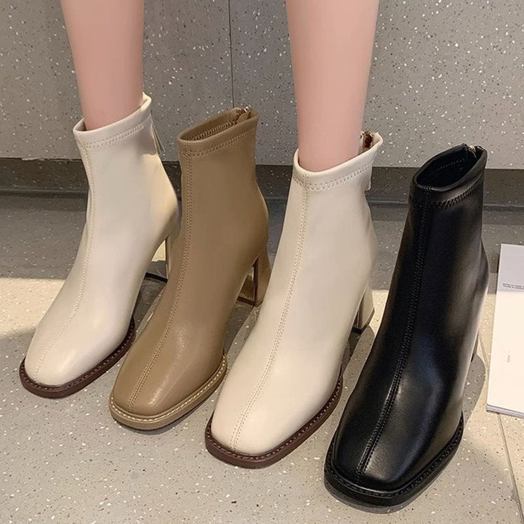 Fallwinter Chunky Heel Ankle Boots