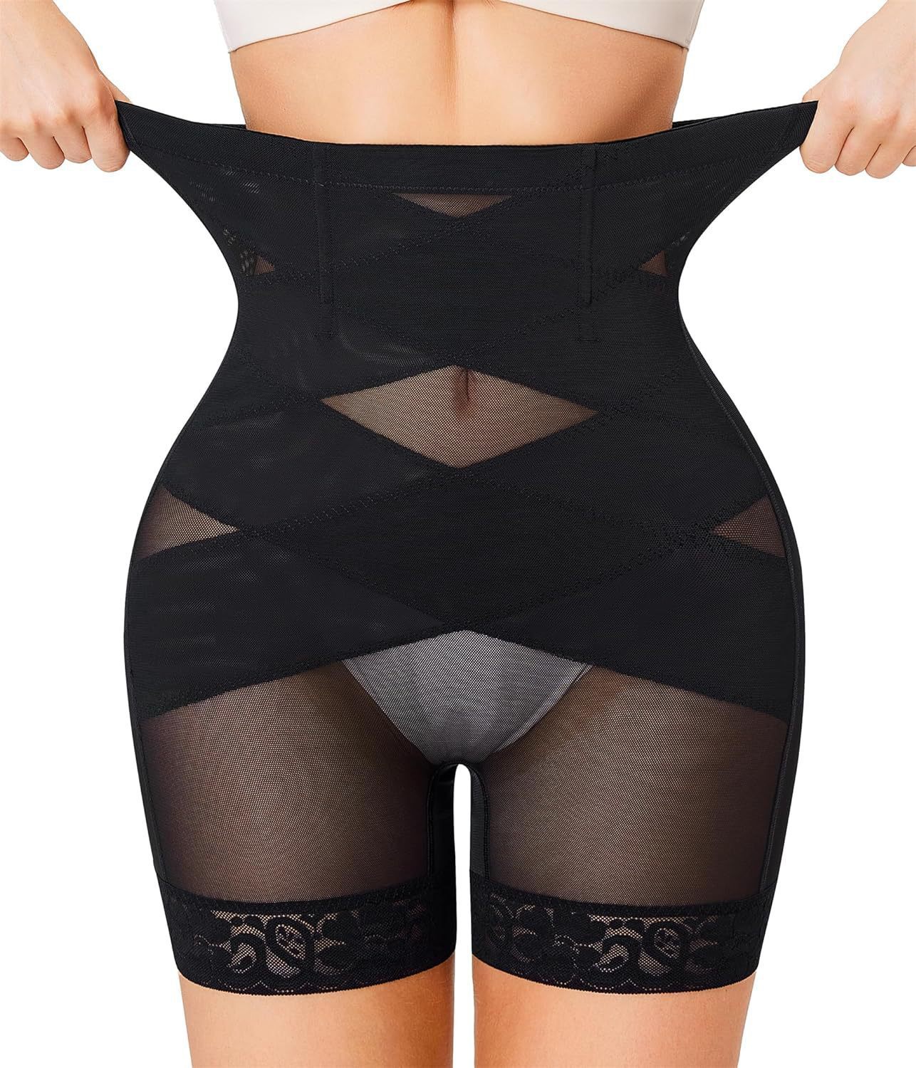 Mesh Lace Breathable Hip Lifting Body Shaping Pants