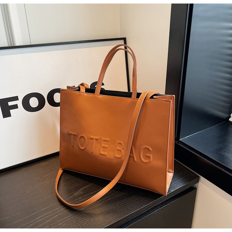 Retro Tote Trendy College Student Commuter Handbag