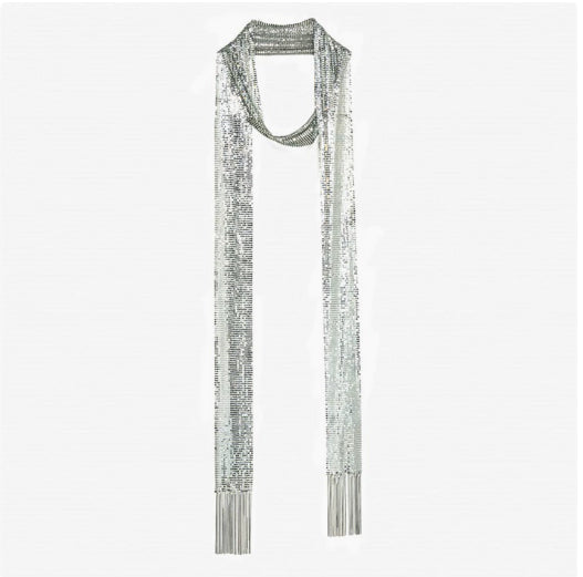New Exaggerated Textured Mesh Scarf