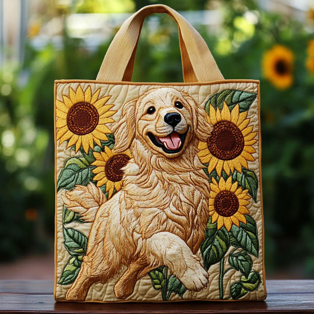 300g Canvas Dog-Printed Tote And Shoulder Bag