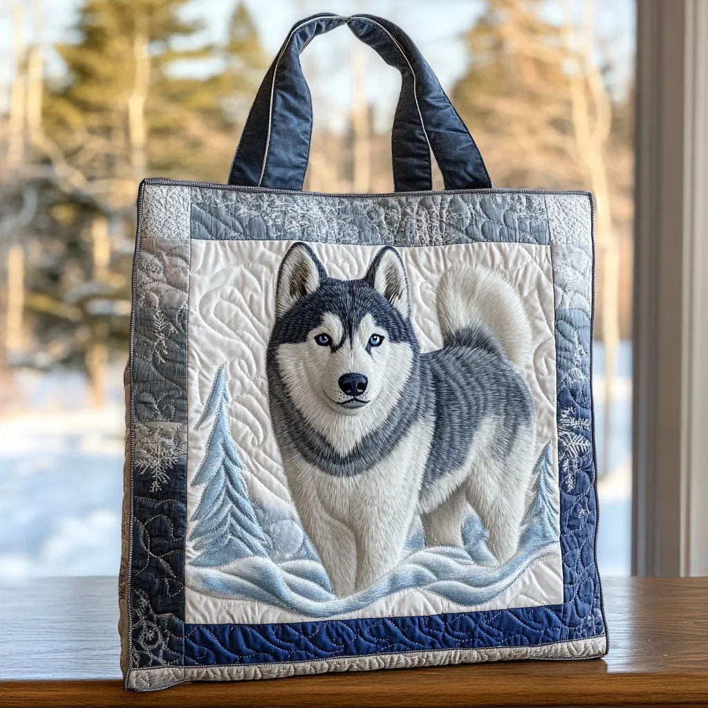 300g Canvas Dog-Printed Tote And Shoulder Bag